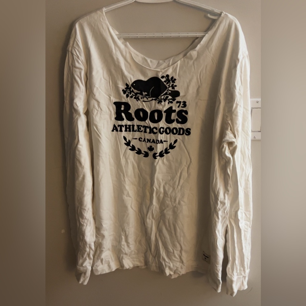 2 roots long sleeve off the shoulder